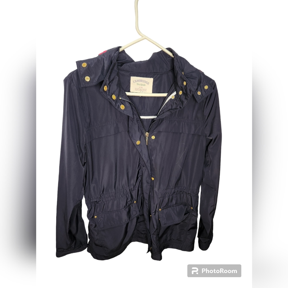 Cambridge Dry Goods Softshell Jacket Navy Pink Size L